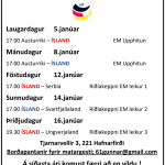 EM-útsendingar 5.jan.